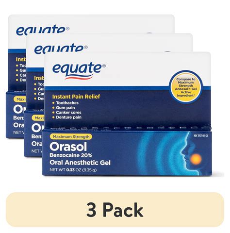 orozol|Equate Orasol Oral Anesthetic Gel, 0.33 oz